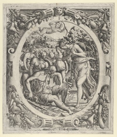 Adonisin kuolema, 1535-55. tekijältä Jean Mignon
