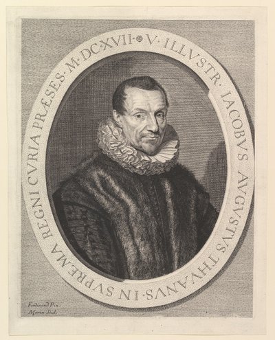 Jacques-Auguste de Thou, parlamentin ensimmäinen presidentti. tekijältä Jean Morin
