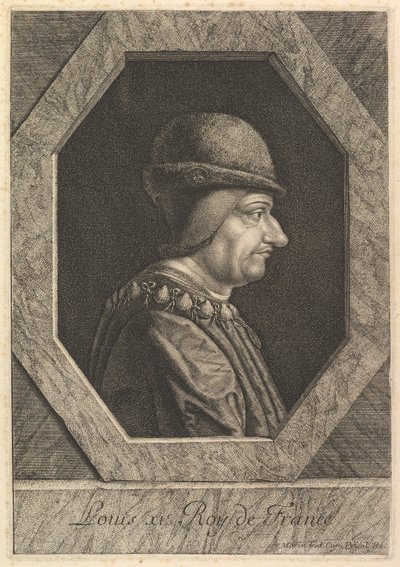 Ludvig XI, Ranskan kuningas. tekijältä Jean Morin