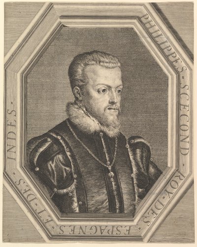 Philip II, Espanjan kuningas. tekijältä Jean Morin