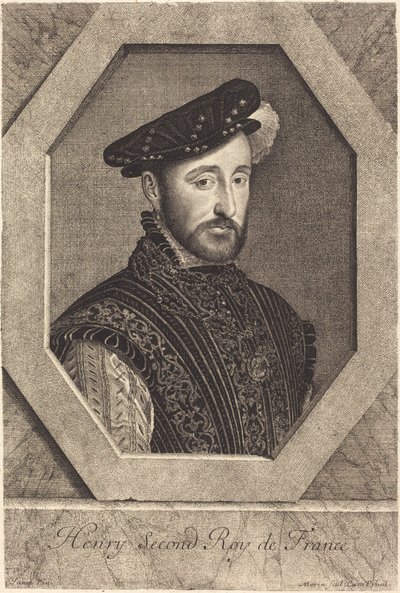 Henrik II tekijältä Jean Morin after François Clouet