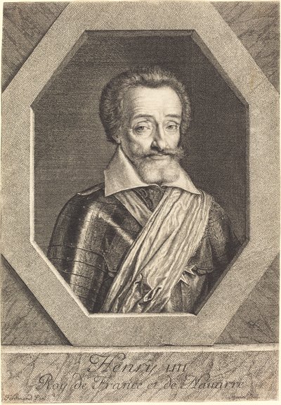 Henrik IV tekijältä Jean Morin after Louis Elle I