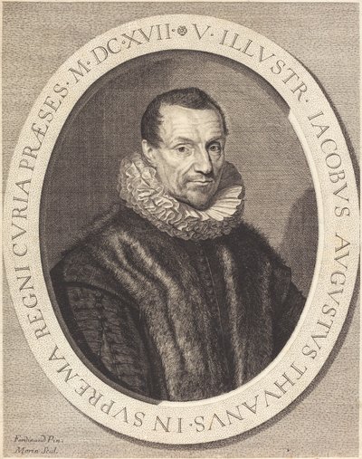 Jacques Auguste de Thou tekijältä Jean Morin after Louis Elle I