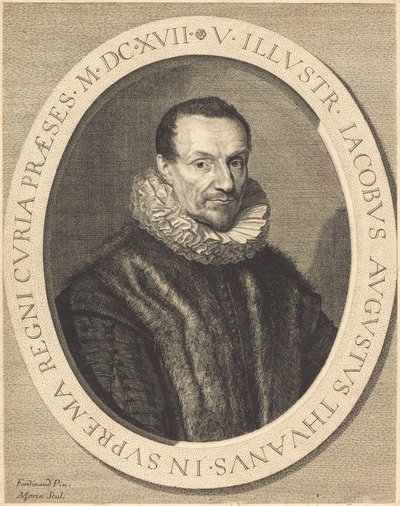 Jacques Auguste de Thou tekijältä Jean Morin after Louis Elle I