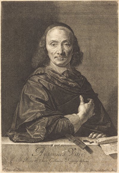 Antoine Vitre tekijältä Jean Morin after Philippe de Champaigne