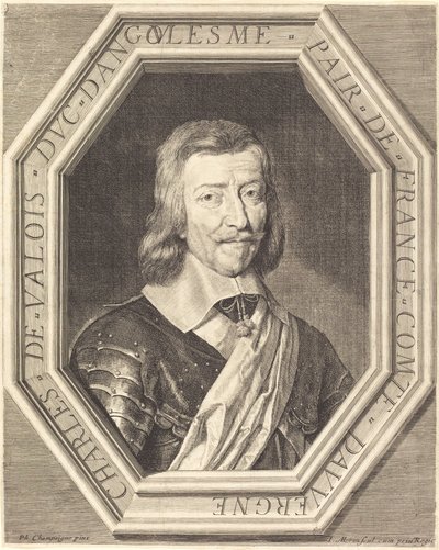 Charles de Valois, Angoulemen herttua tekijältä Jean Morin after Philippe de Champaigne