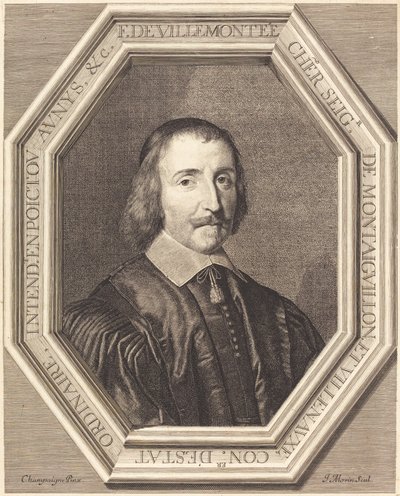 Francois de Villemontee tekijältä Jean Morin after Philippe de Champaigne