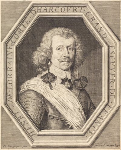 Henry of Lorraine, Harcourtin kreivi tekijältä Jean Morin after Philippe de Champaigne