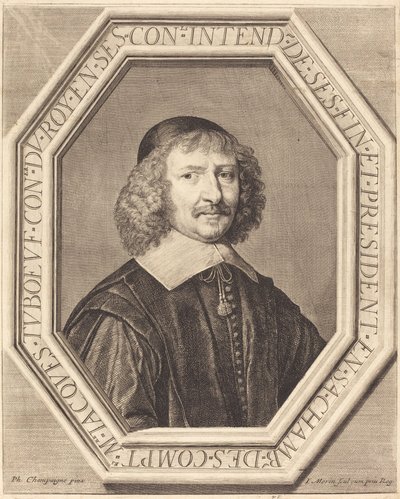 Jacques Tuboeuf tekijältä Jean Morin after Philippe de Champaigne