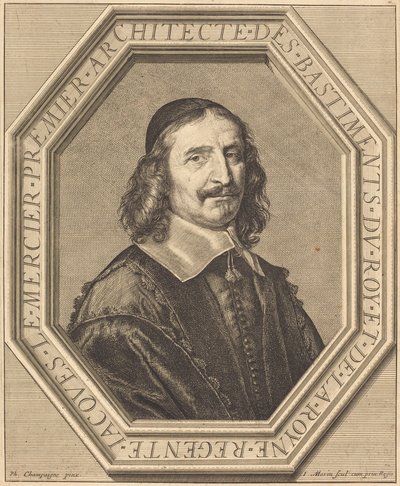 Jacques le Mercier tekijältä Jean Morin after Philippe de Champaigne