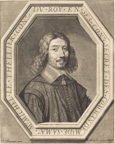 Michel le Tellier tekijältä Jean Morin after Philippe de Champaigne