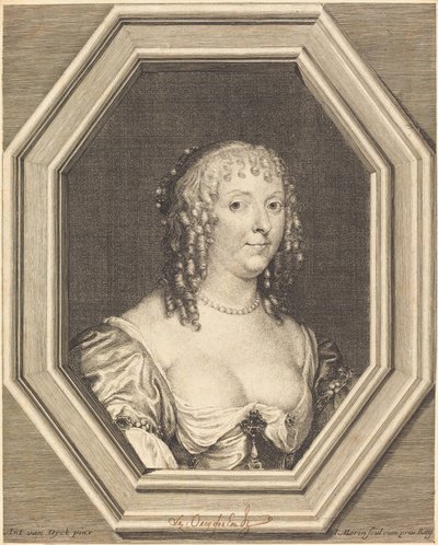Anne Sophie Herbert, Carnarvonin kreivitär tekijältä Jean Morin after Sir Anthony van Dyck