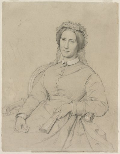 Madame Hippolyte Flandrin Aimee Ancelot, 1869. tekijältä Jean Paul Flandrin