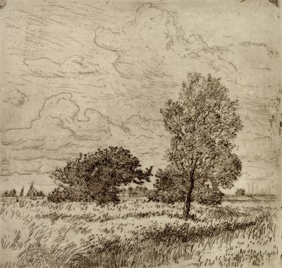 Kesätuuli, 1904-06 (kuivapiste) tekijältä Jean Paul Kayser