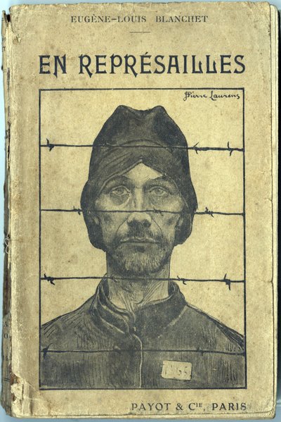 Kansi "En reprisailles", kirjoittanut Eugene-Louis Blanchet, kuvitus Jean-Pierre Laurens (1875-1933). Painokset Payot et Compagnie, Paris tekijältä Jean Pierre Laurens