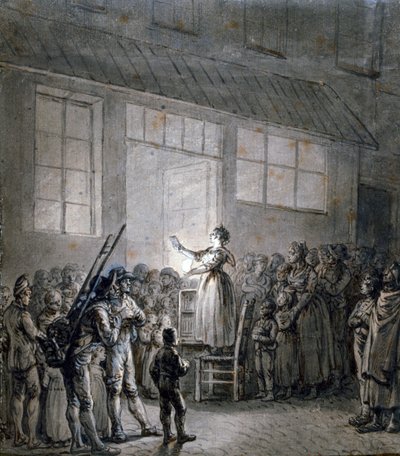 Suosittu laulaja, 1800-luku tekijältä Jean Pierre Norblin de La Gourdaine