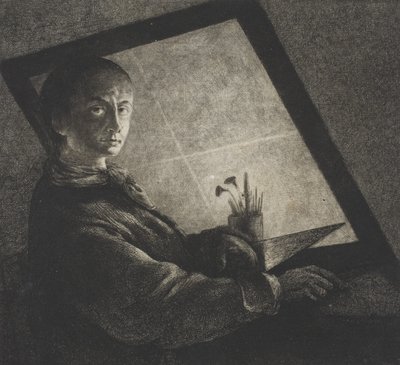 Omakuva, n. 1778 tekijältä Jean Pierre Norblin de La Gourdaine