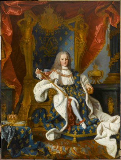 Ludvig XV:n muotokuva vuosina 1710-1774 Ranskan kuningas 9-vuotiaana 1719. tekijältä Jean Ranc