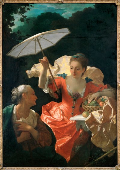 Vertumna ja Pomona (maalaus kankaalle) tekijältä Jean Ranc