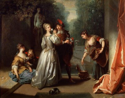 Tuoksu sarjasta The Five Senses, 1720-luvun lopulla tai 1730-luvun alussa. tekijältä Jean Raoux