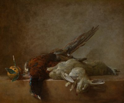 Asetelma pelin kanssa tekijältä Jean Baptiste Simeon Chardin