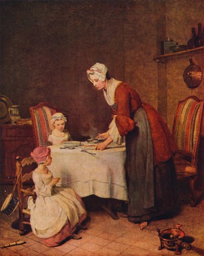 Grace or Le Benedicite Ranskan titteli, c1740. tekijältä Jean Baptiste Simeon Chardin