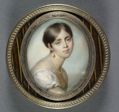 Nuoren valkopukuisen naisen muotokuva, 1805. tekijältä Jean Urbain Guerin