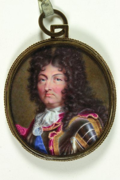 Ludvig XIV, Ranskan kuningas (akvarelli vellum) tekijältä Jean the Elder (attr.to) Petitot