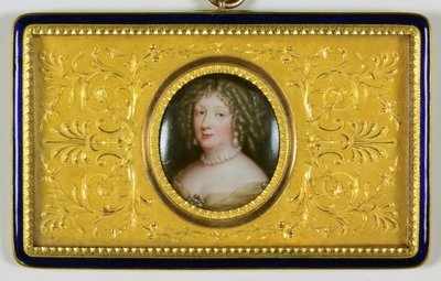 Nainen nimeltä Madame De Montespan (emali) tekijältä Jean the Elder Petitot