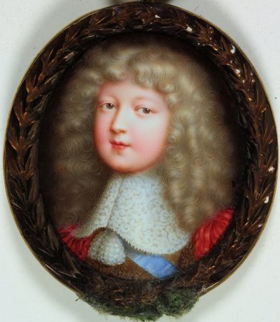 Louis Of France, pullonokkainen Dauphin (emali) tekijältä Jean the Elder Petitot