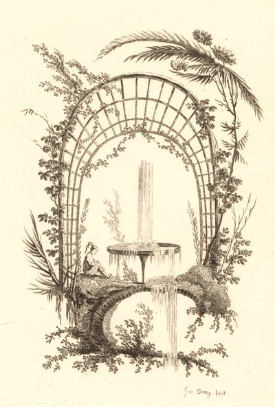 Fontaine sous pergola tekijältä Jeanne Deny
