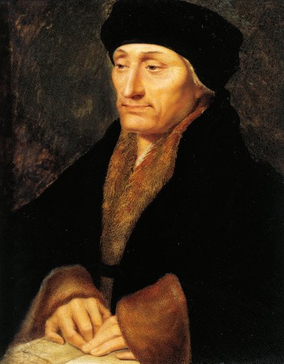 Sveitsi, Geneve, Desiderius Erasmus Rotterdamilaisen (1466-1536) muotokuva tekijältä Jeanne Henriette Rath