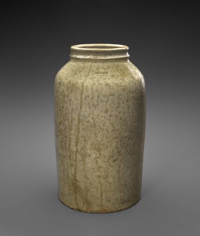 Jar, c. 1850-1860 (alkalilasitettu kivitavara) tekijältä Jefferson S. Nash Pottery