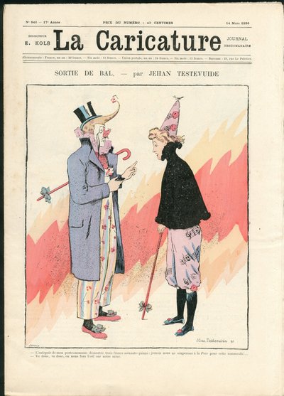 Karikatyyri (1880) tekijältä Jehan Testevuide
