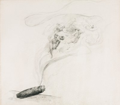 Smoke, 1800-luku. tekijältä Jehan Georges Vibert