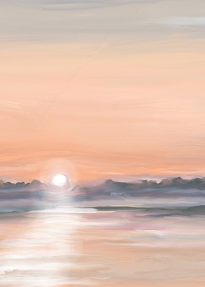 Rauhallinen auringonlaskun heijastus tekijältä Jenna Alheit