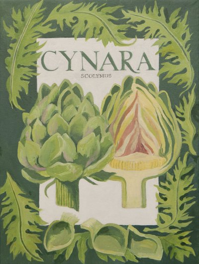 Cynara (latva-artisokka) (akryyli) tekijältä Jennifer Abbott