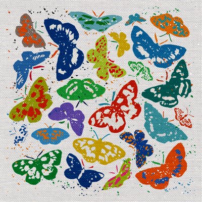 Dancing Butterflies, 2022 (sekoitettu media) tekijältä Jenny Frean