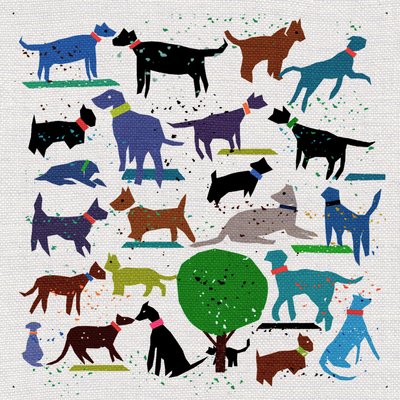 Dog Love, 2022 (sekoitettu media) tekijältä Jenny Frean