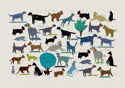 Dog Love, 2024 (sekatekniikka) tekijältä Jenny Frean