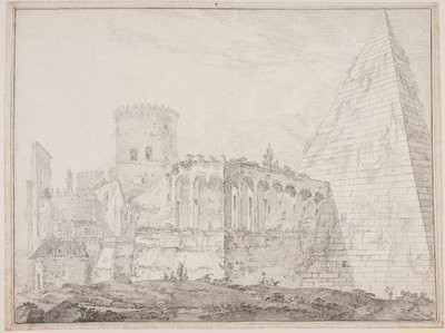Cestiuspyramiden ved Porta S. Paulus tekijältä Jens Petersen Lund