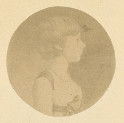 Mezzotint-muotokuva tytöstä profiilissa, St. Meminin muotokuvakokoelmasta, 1862. tekijältä Jeremiah Gurney
