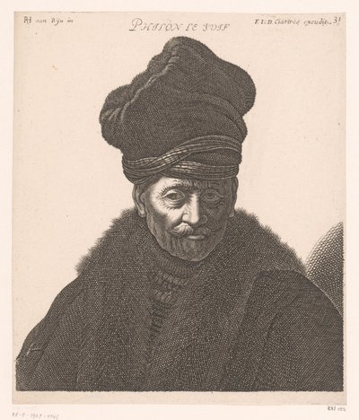 Philon Alexandrialaisen muotokuva Philon le Juif (otsikko esineessä) Filosofien ja kuninkaiden rintakuvat (sarjan nimi) tekijältä Jerôme David (attributed to)