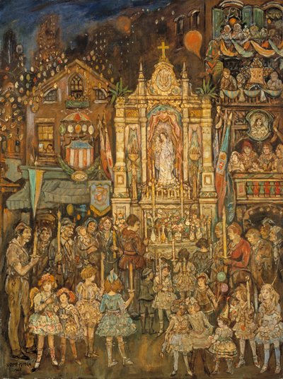 Street Shrine, 1931. tekijältä Jerome Myers