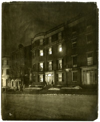 Beacon St, Boston, Ma, USA, n. 1902-1910 (gelatiinihopea valokuva) tekijältä Jessie Tarbox Beals