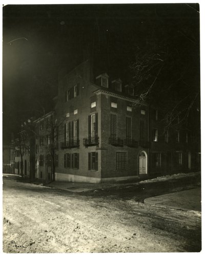 Chestnut St, Boston, USA, n. 1902–1910 (gelatiinihopea valokuva) tekijältä Jessie Tarbox Beals