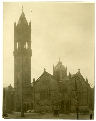 Old South Church, Boston, USA, n. 1902-1910 (gelatiinihopea valokuva) tekijältä Jessie Tarbox Beals