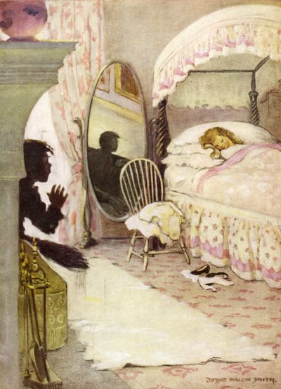 Kuvitus Charles Kingsleyn vesivauvoille (väri litho) tekijältä Jessie Willcox Smith