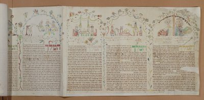 Esterin kirja, n. 1793 (muste ja wc paperilla) tekijältä Jewish School