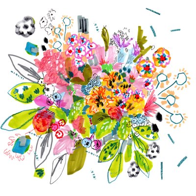 Bloom, 2014 (kynä, muste, kollaasi ja paperi) tekijältä Jo Chambers